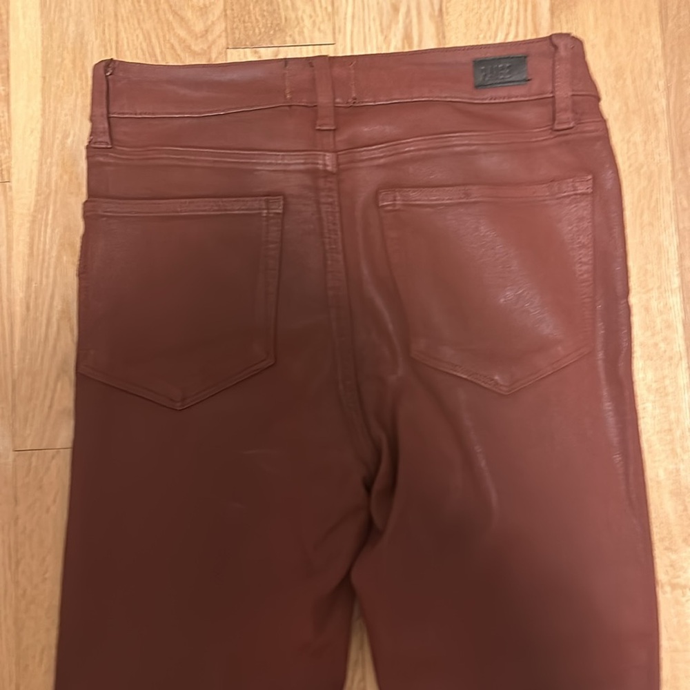 Paige HOXTON ANKLE in Burgundy Dust LUXE COATING NEW - Picture 10 of 10